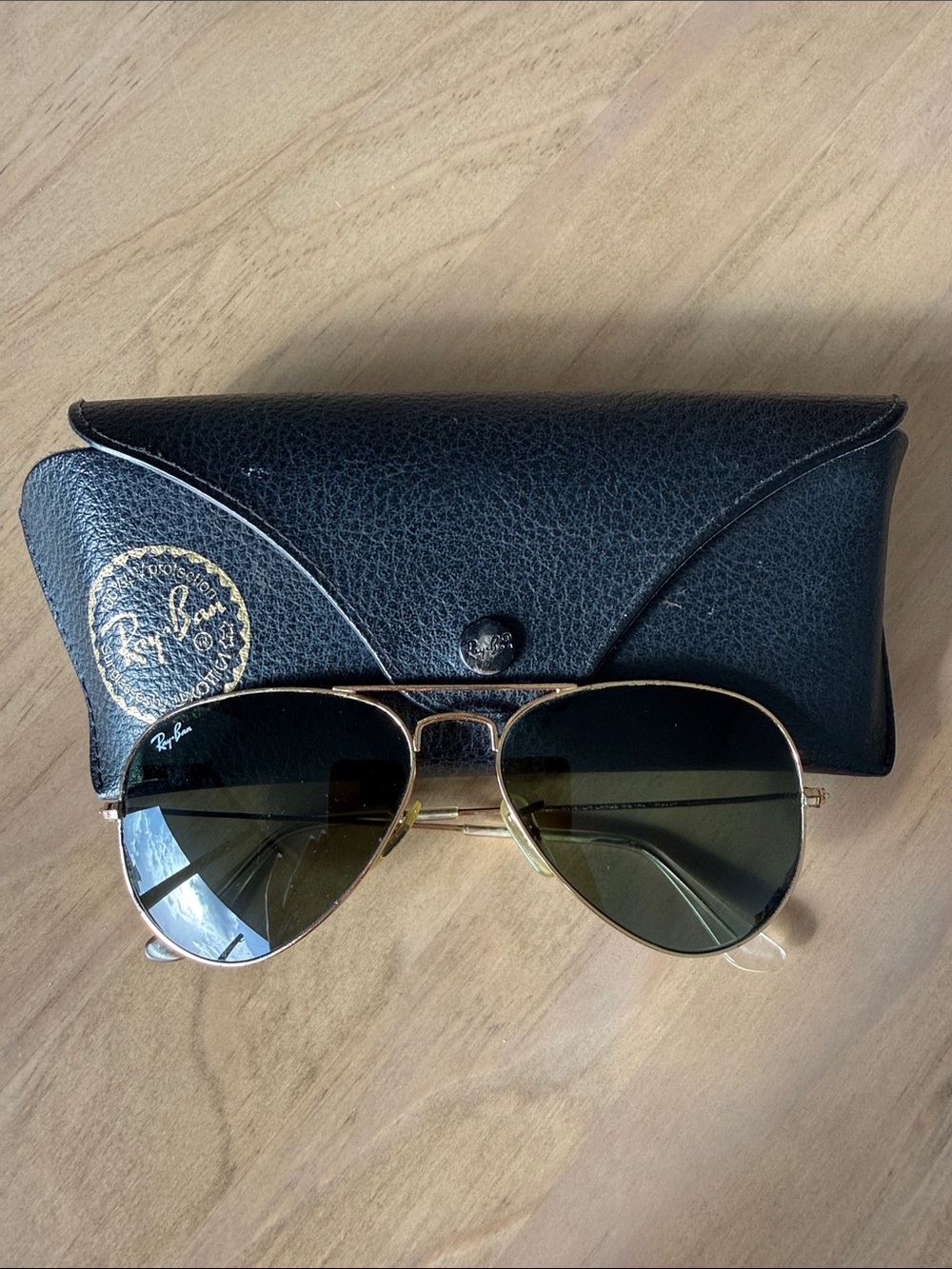 Aviator Classic dark green & gold Large Metal in size small 54 14 135mm temple